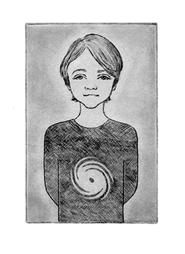 Alexander drypoint portrait