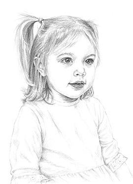 Hazel pencil portrait