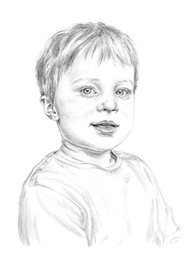 Henry B pencil portrait