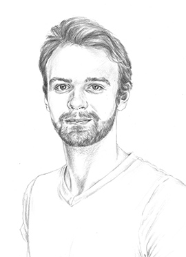 Jonny P pencil portrait