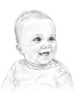 William N pencil portrait