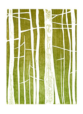 Aspens woodcut