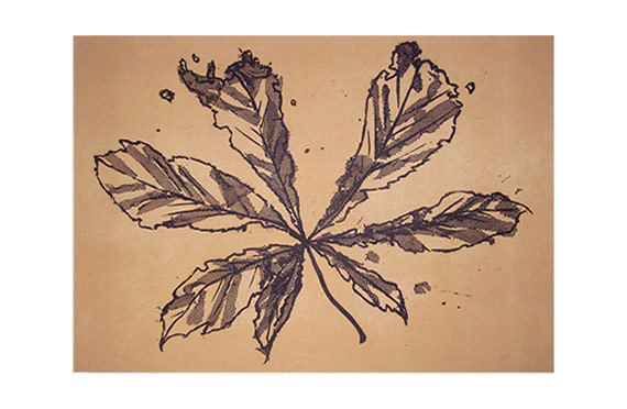 Dry leaf 2 photolithograph