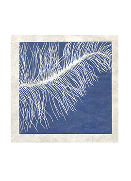 Feather 1 linocut